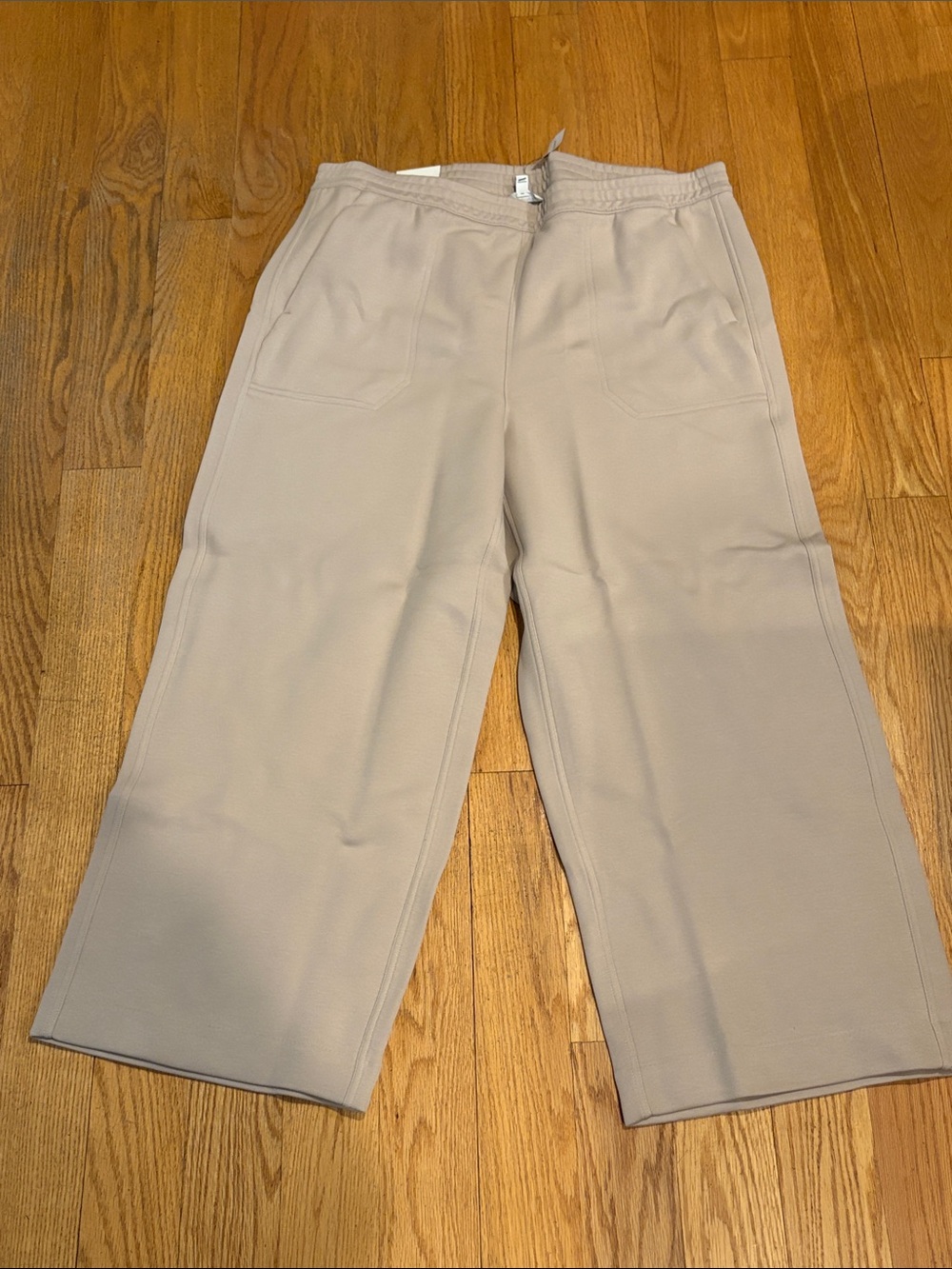 NWT Banana Republic Wide-Leg Pull-On Pants in Light Beige - Picture 9 of 12
